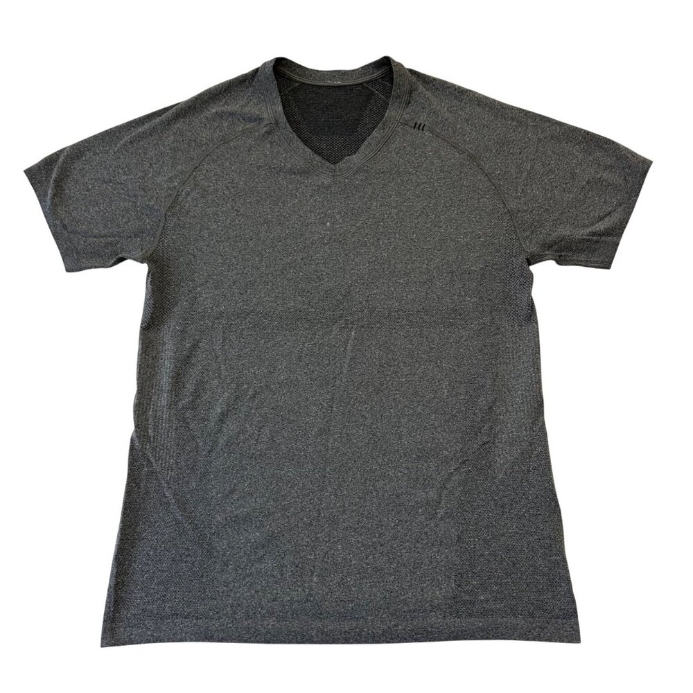 Lululemon Mens Vent Tech T-Shirt Heather Gray Size Medium Workout Gym